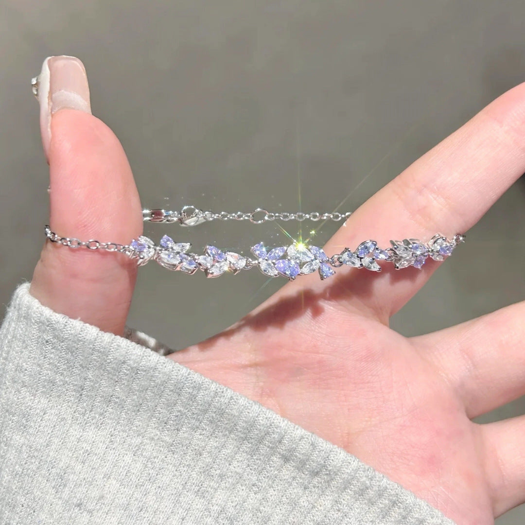 藤の花ブレスレット レディース 上品 シンプル