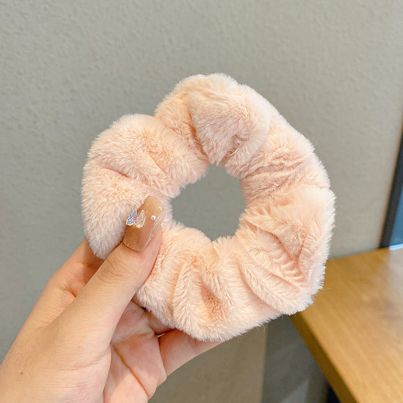 ふわふわ シュシュ ヘアゴム 可愛い ガーリー レディース ヘアアクセサリー