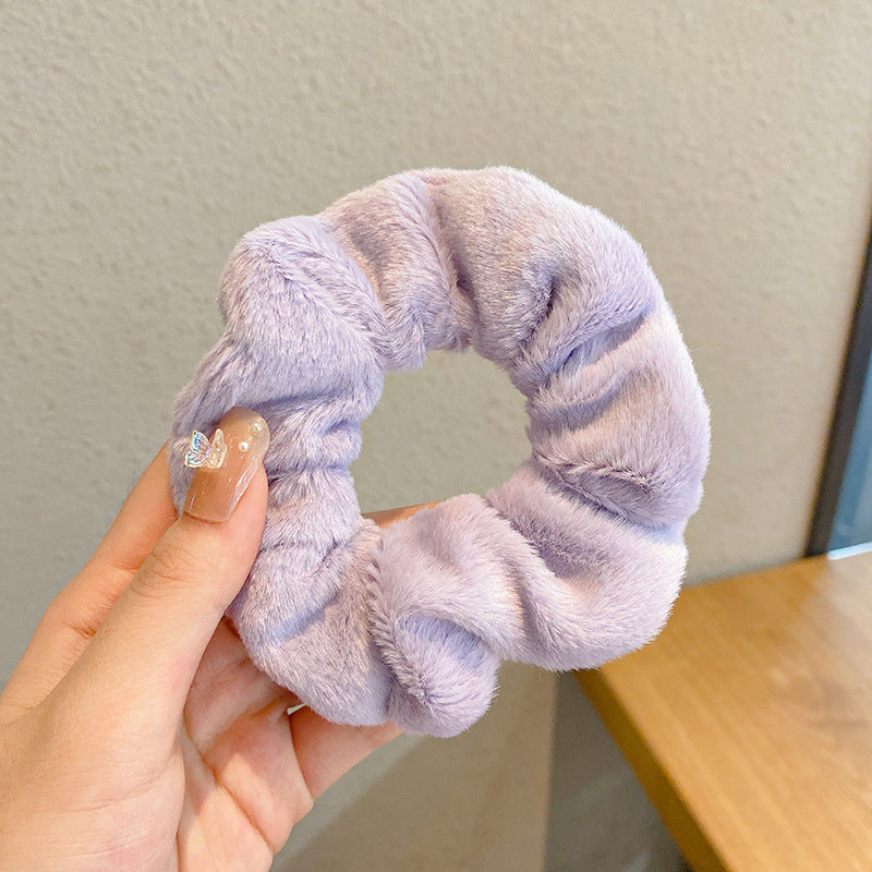 ふわふわ シュシュ ヘアゴム 可愛い ガーリー レディース ヘアアクセサリー