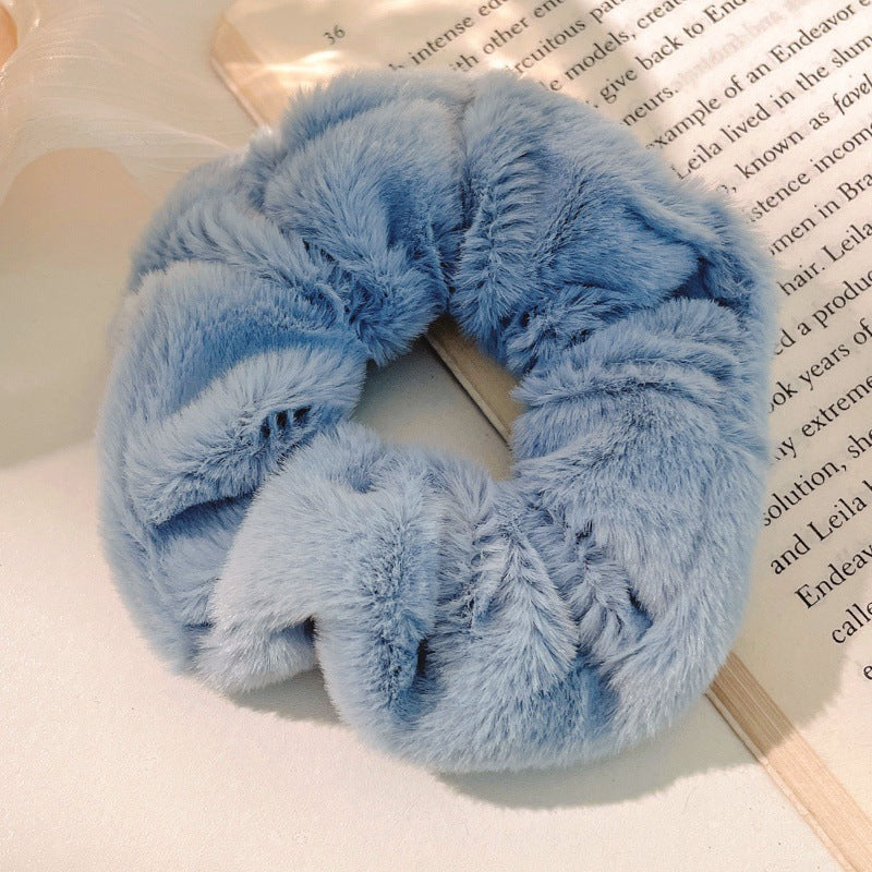 ふわふわ シュシュ ヘアゴム 可愛い ガーリー レディース ヘアアクセサリー