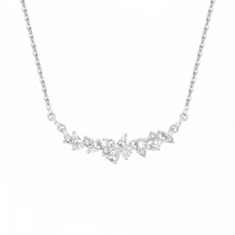 藤の花ネックレス レディース S999シルバー 上品 フラワーモチーフ