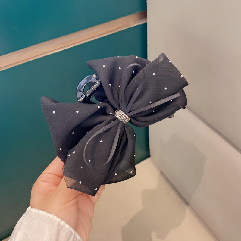 ミニ バンスクリップ ポニーテール用 小さめ 上品 新作 レディース ヘアアクセサリー