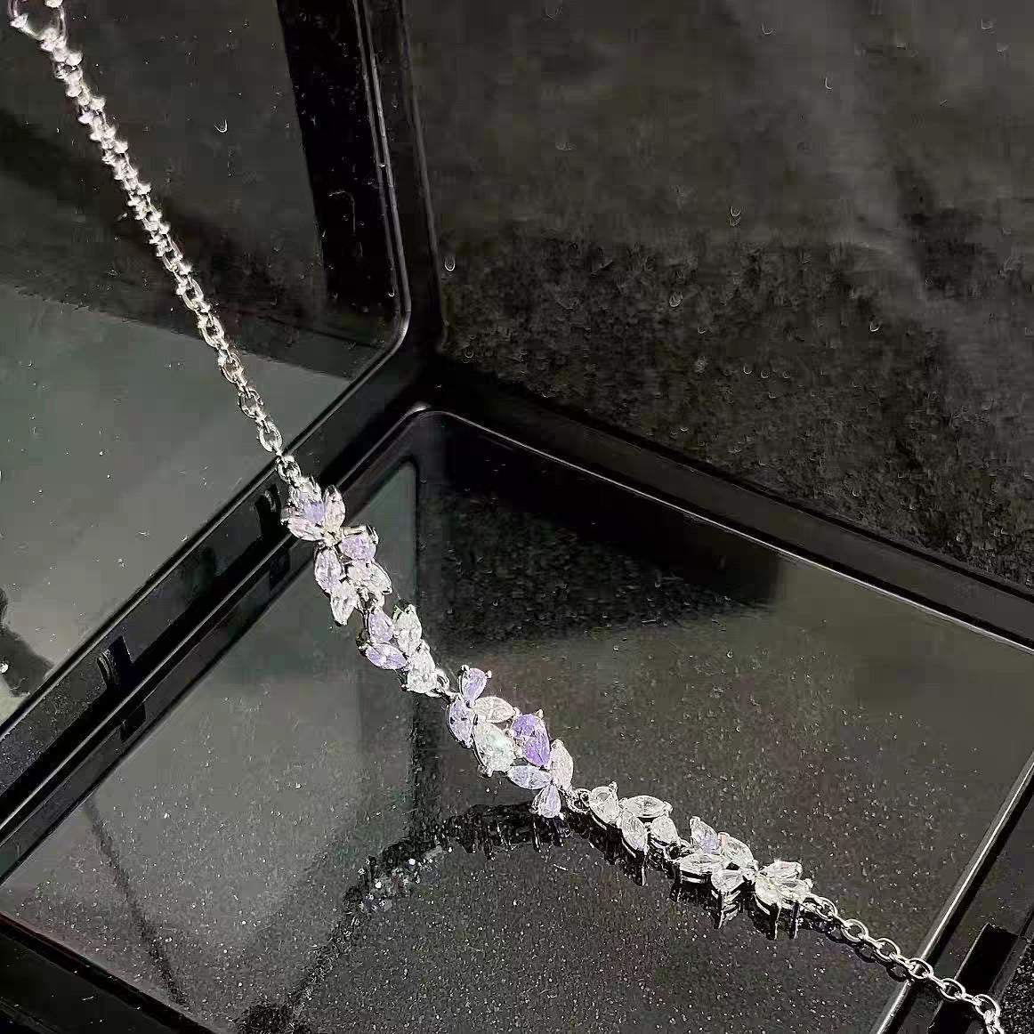 藤の花ブレスレット レディース 上品 シンプル