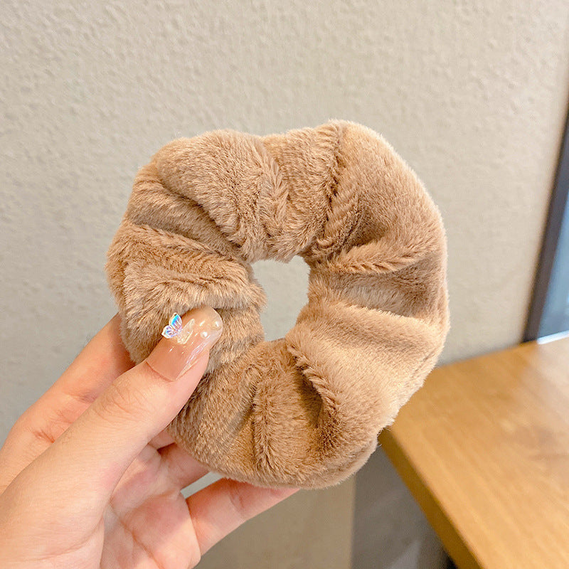 ふわふわ シュシュ ヘアゴム 可愛い ガーリー レディース ヘアアクセサリー