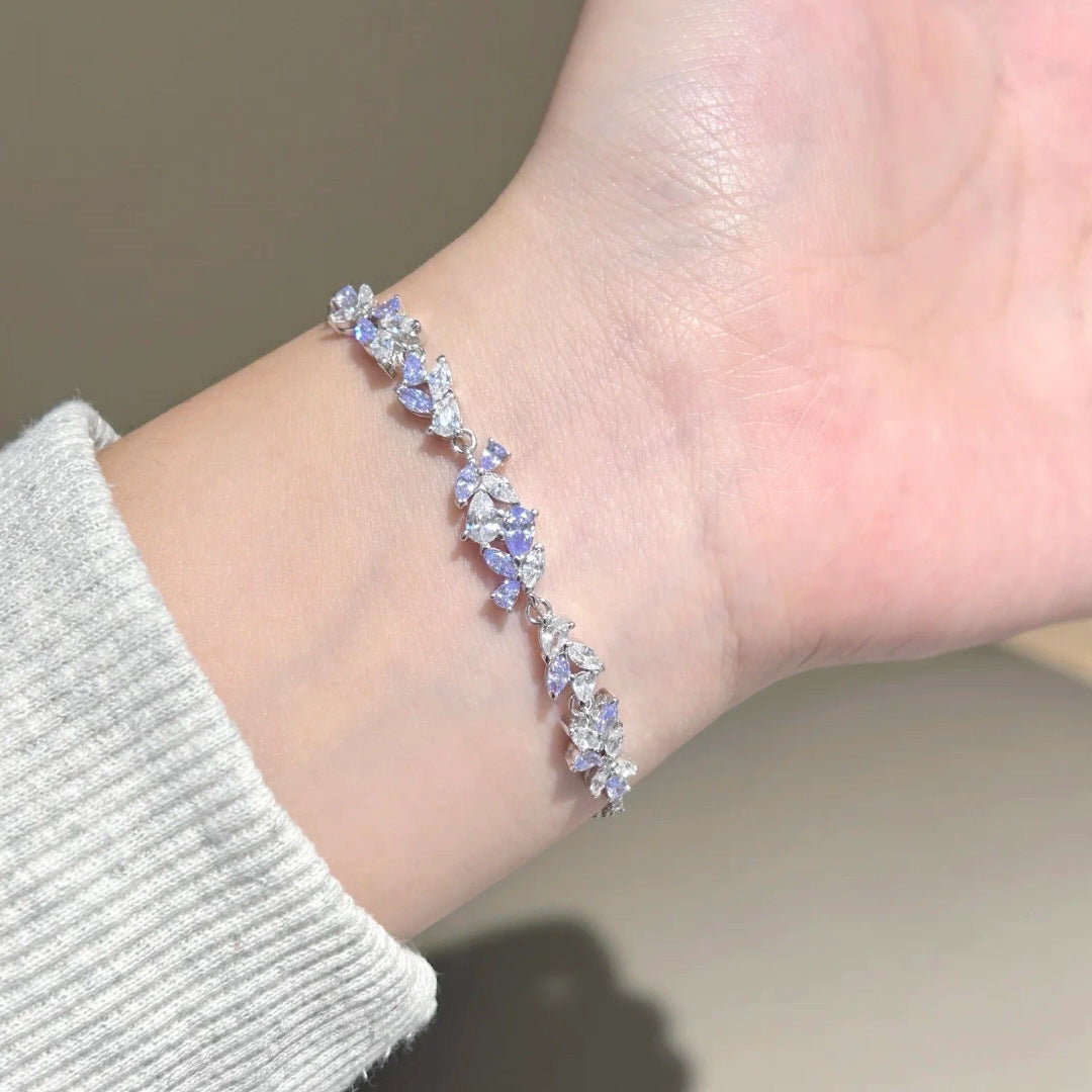 藤の花ブレスレット レディース 上品 シンプル