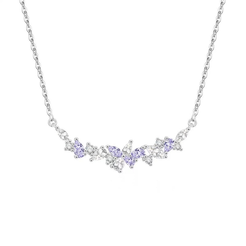 藤の花ネックレス レディース S999シルバー 上品 フラワーモチーフ