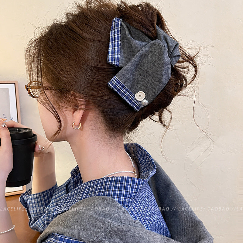 サテン素材 大きめ バンスクリップ 高見え 上品 新作 ギャザーデザイン レディース ヘアアクセサリー