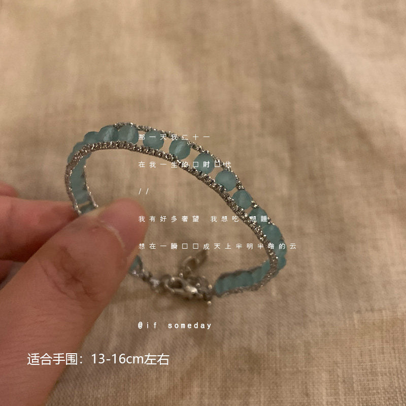 ヴィンテージボヘミアンビーズブレスレット レディース 夏のレイヤードライトラグジュアリーデザインブレスレット エキゾチックハンドジュエリー