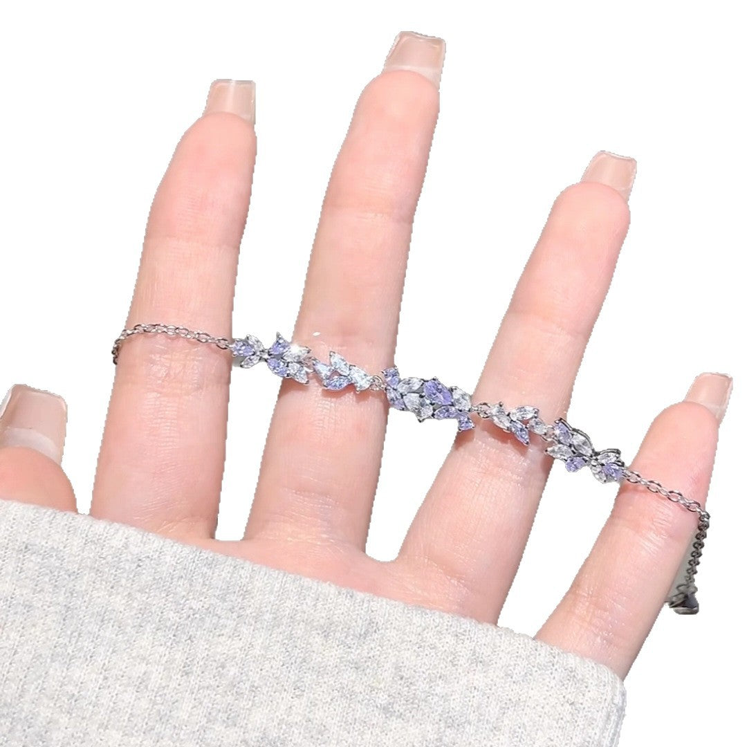 藤の花ブレスレット レディース 上品 シンプル