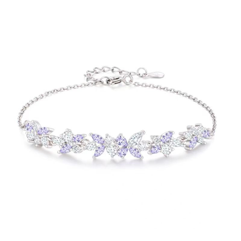 藤の花ネックレス レディース S999シルバー 上品 フラワーモチーフ