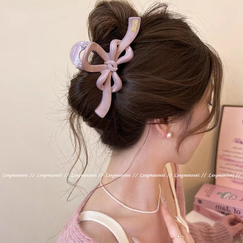 サテン素材 大きめ バンスクリップ 高見え 上品 新作 ギャザーデザイン レディース ヘアアクセサリー