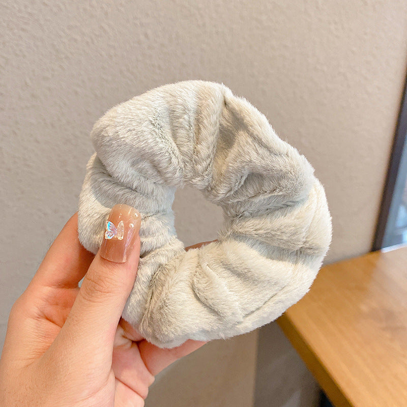 ふわふわ シュシュ ヘアゴム 可愛い ガーリー レディース ヘアアクセサリー