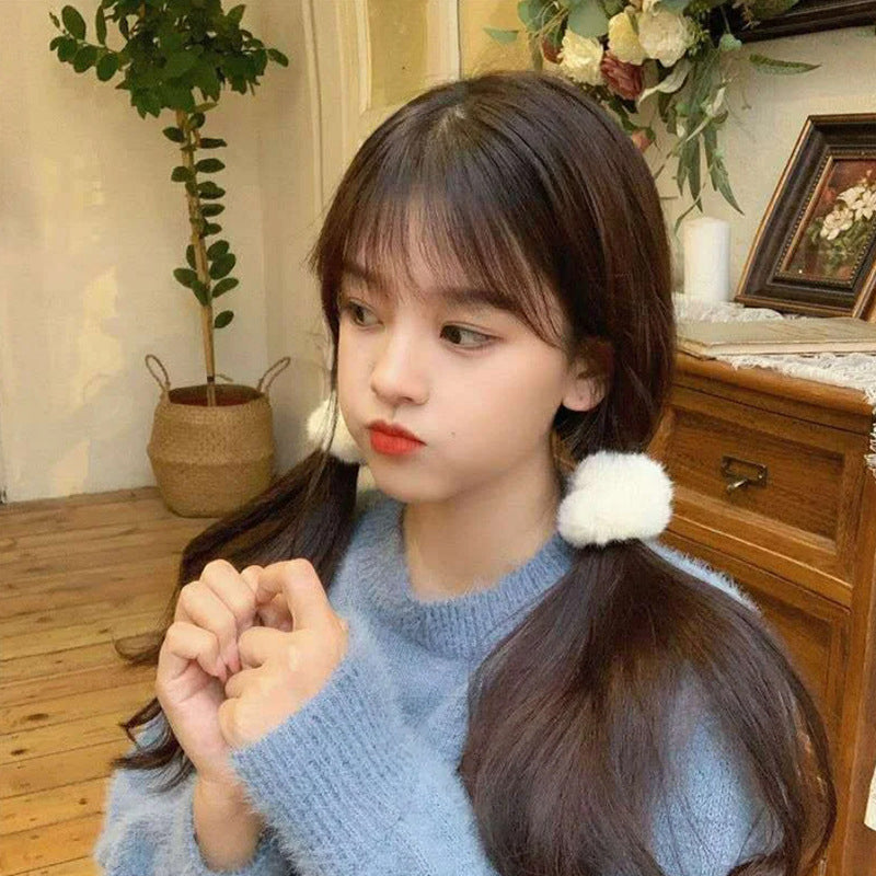 ふわふわ シュシュ ヘアゴム 可愛い ガーリー レディース ヘアアクセサリー