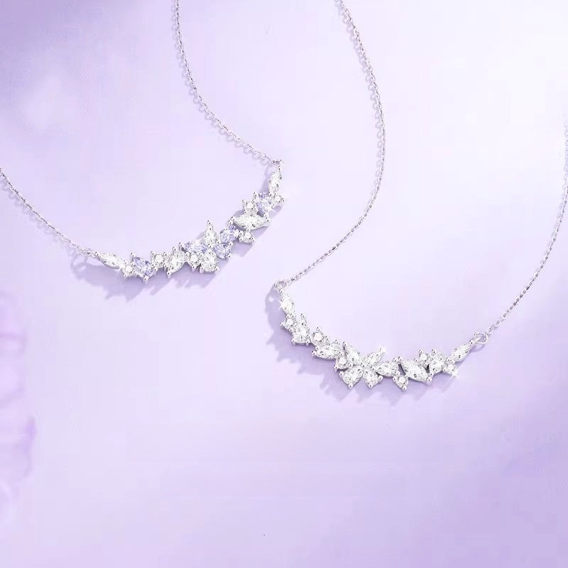 藤の花ネックレス レディース S999シルバー 上品 フラワーモチーフ