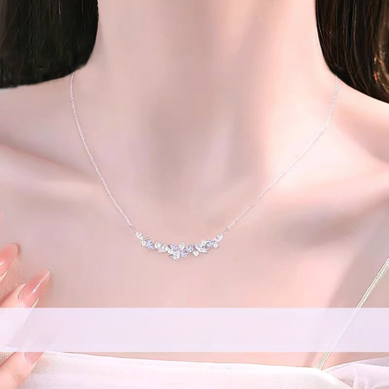 藤の花ネックレス レディース S999シルバー 上品 フラワーモチーフ
