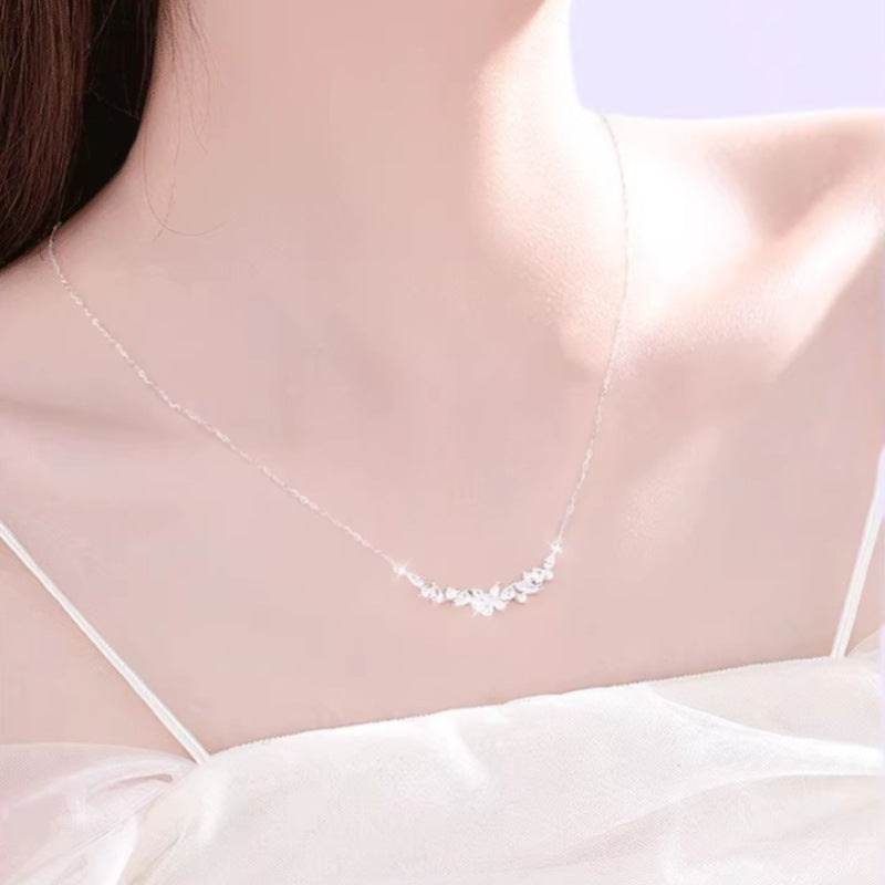 藤の花ネックレス レディース S999シルバー 上品 フラワーモチーフ